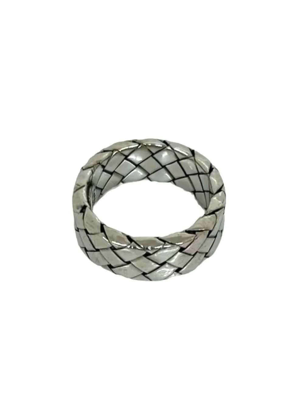 Bottega Veneta Box Intrecciato 925 Sterling Silver Ring No 9 Accessory